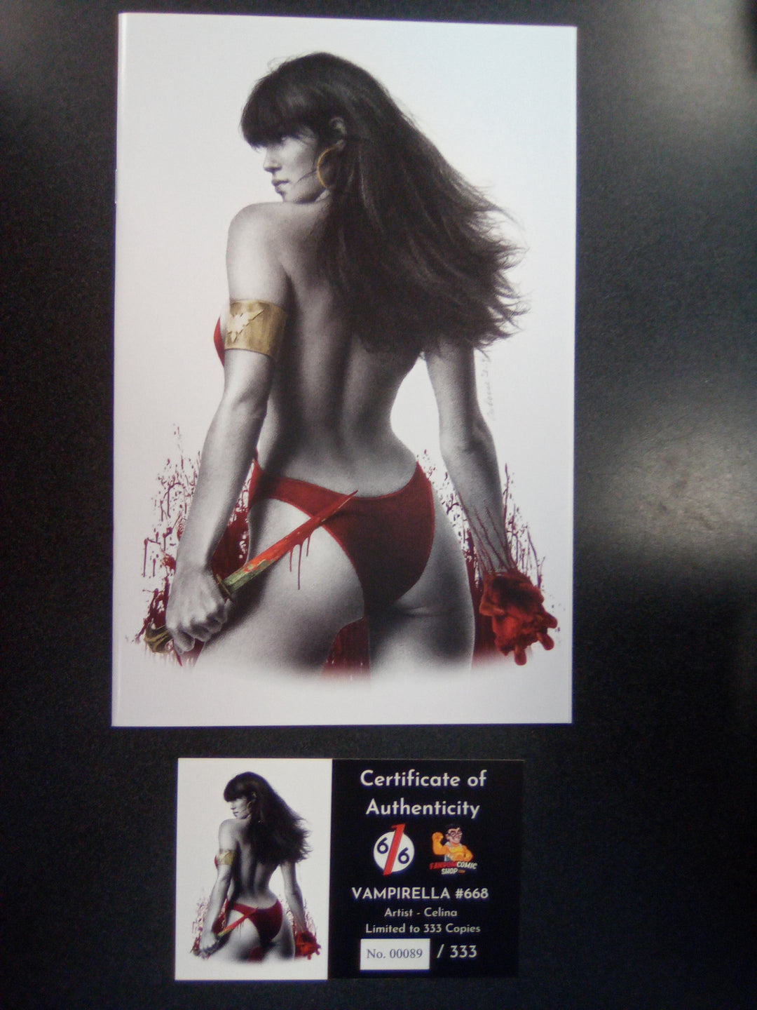 Vampirella #668 Celina Virgin Variant #89/333 with CoA