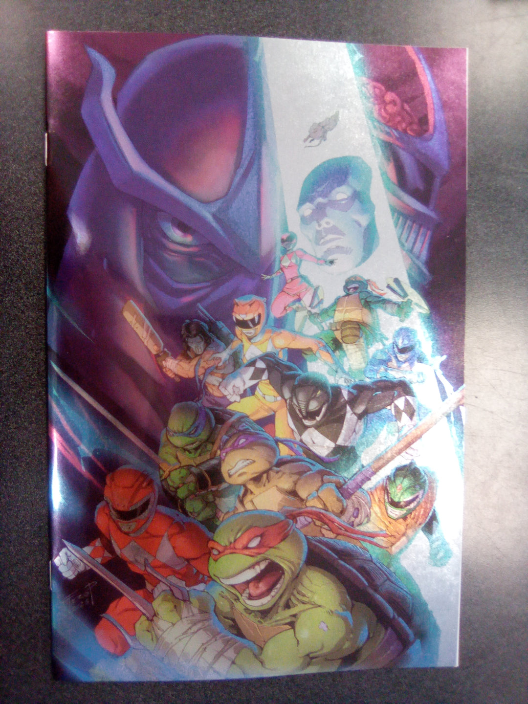 Mighty Morphin Power Rangers/Teenage Mutant Ninja Turtles III #2 H 1:100 Variant Edition Variant (Full Art, Foil, Pe)