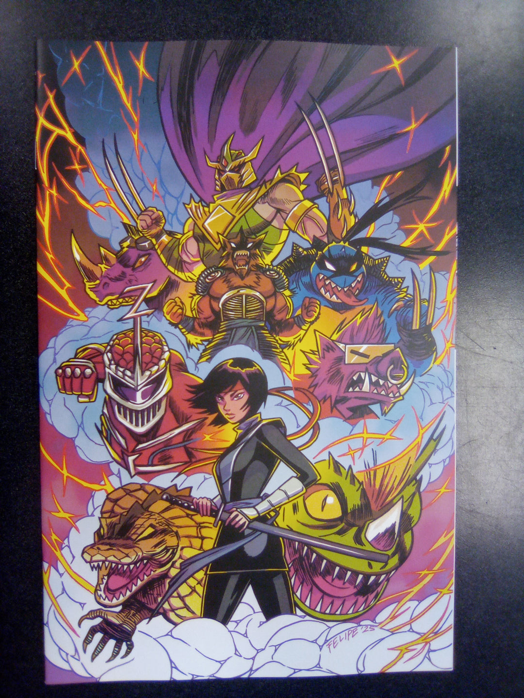 Mighty Morphin Power Rangers/Teenage Mutant Ninja Turtles III #2 J 1:250 Variant Edition (Full Art, Smith)