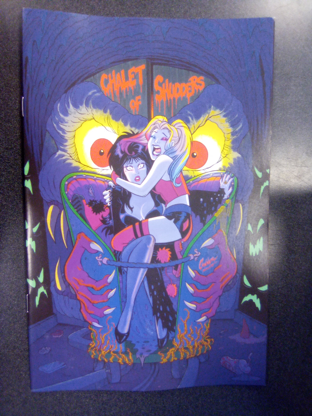 Harley Quinn X Elvira #1 Cover V 1:50 Amanda Conner Full Art Variant