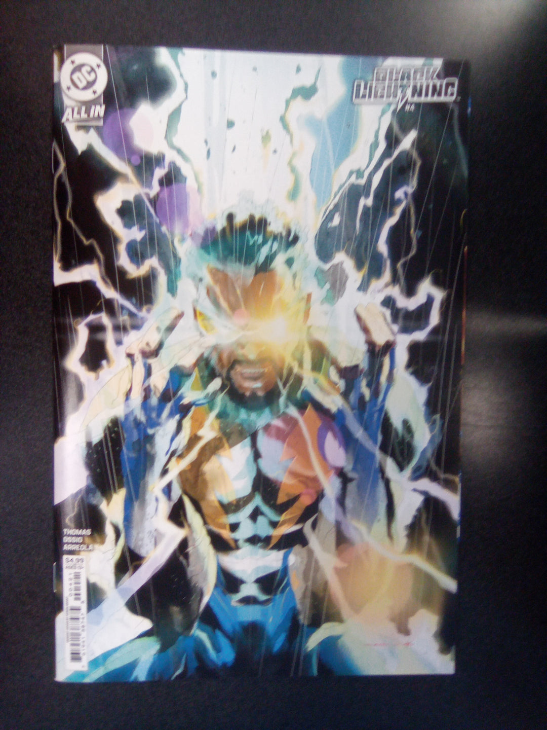 Black Lightning #4 Cover B Keron Grant Card Stock Variant
