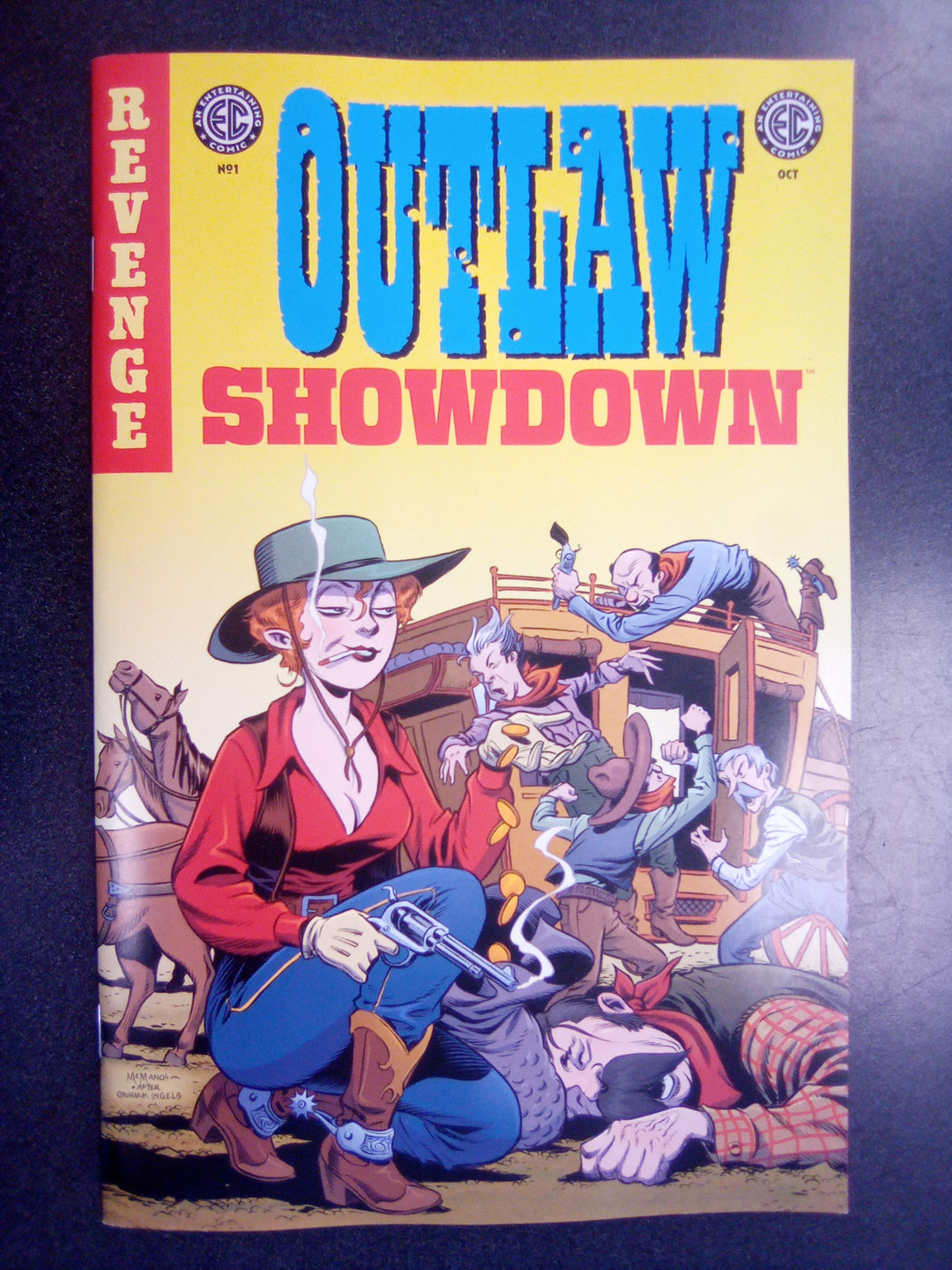 EC Outlaw Showdown #1 Cover D 1 in 10 Shawn Mcmanus EC Homage Variant