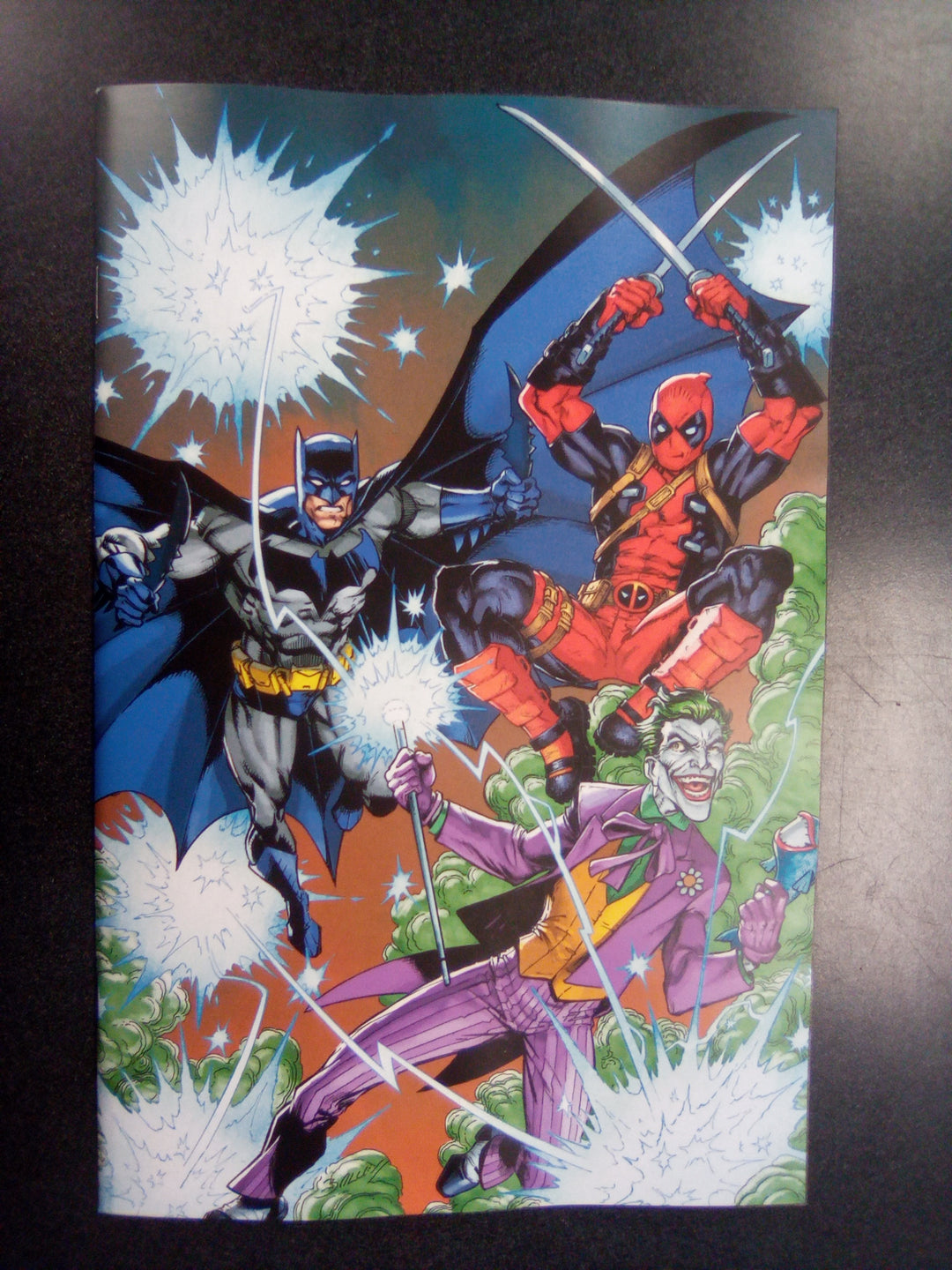 Marvel/DC: Deadpool/Batman #1 Mark Bagley Ratio Virgin 2nd Printing Variant