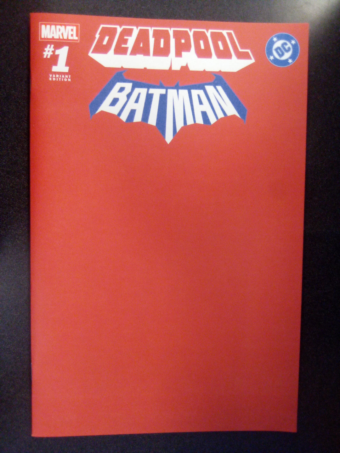 Marvel/DC: Deadpool/Batman #1 Red Blank Cover Variant