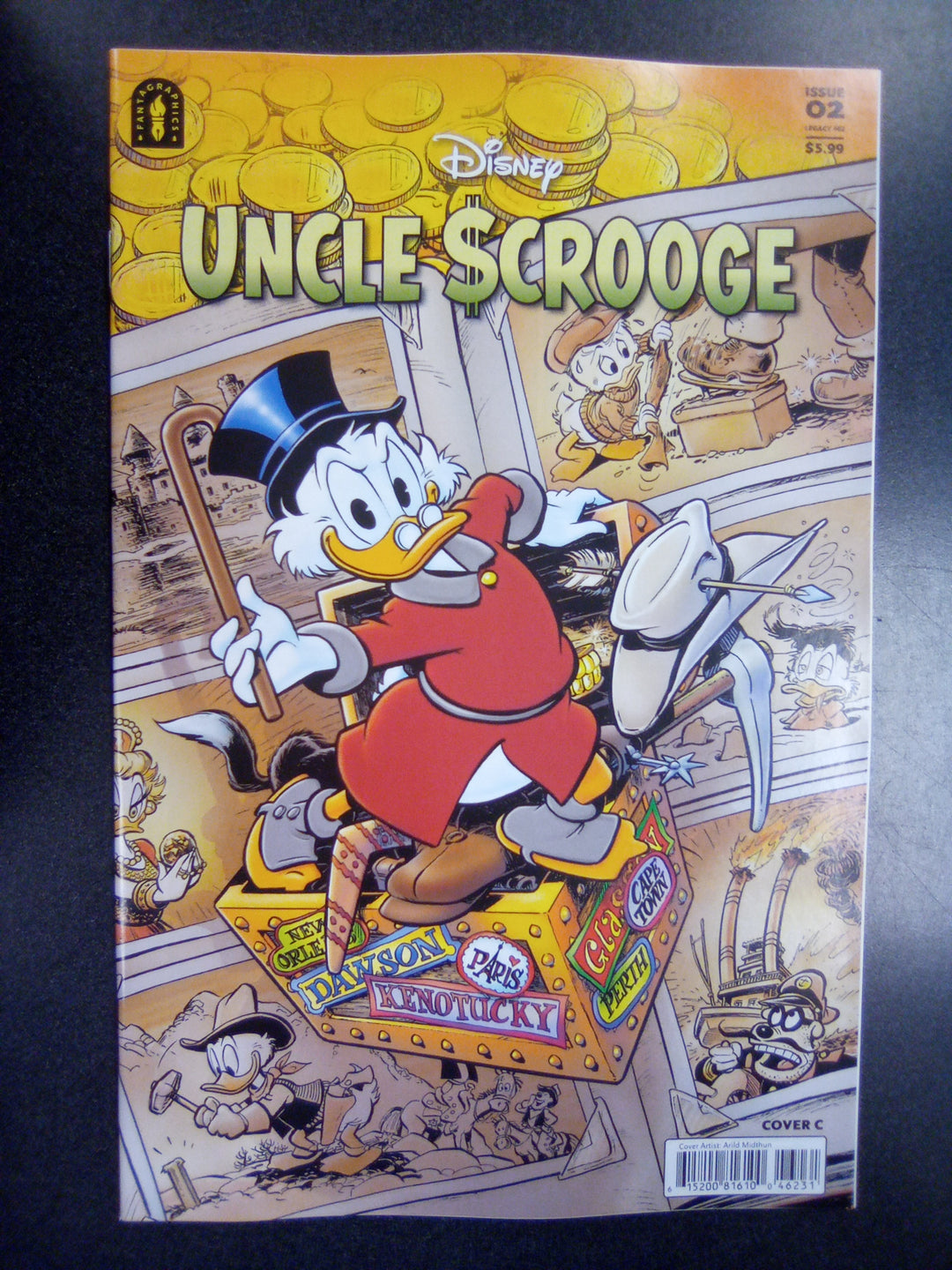 Uncle Scrooge Flintheart Glomgolds Sinister Secret #2 Cover C 1:10 Arlid Midthun Wraparound Variant