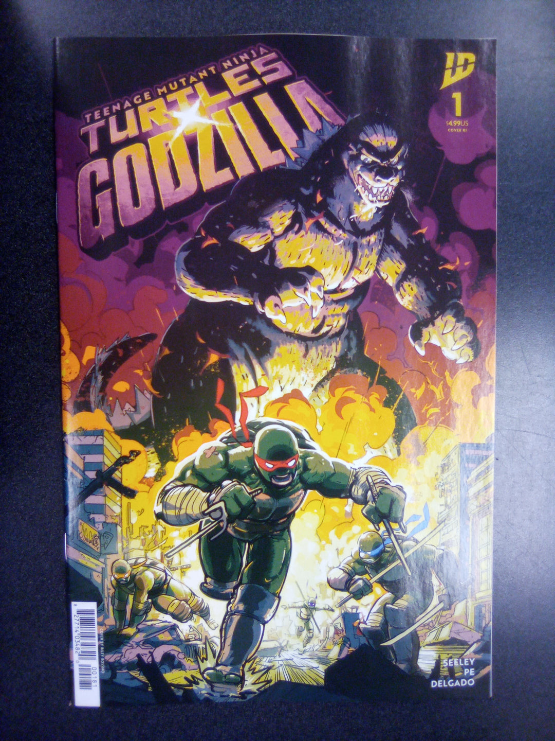 Teenage Mutant Ninja Turtles X Godzilla #1 Variant Ri (100) (Rossmo)