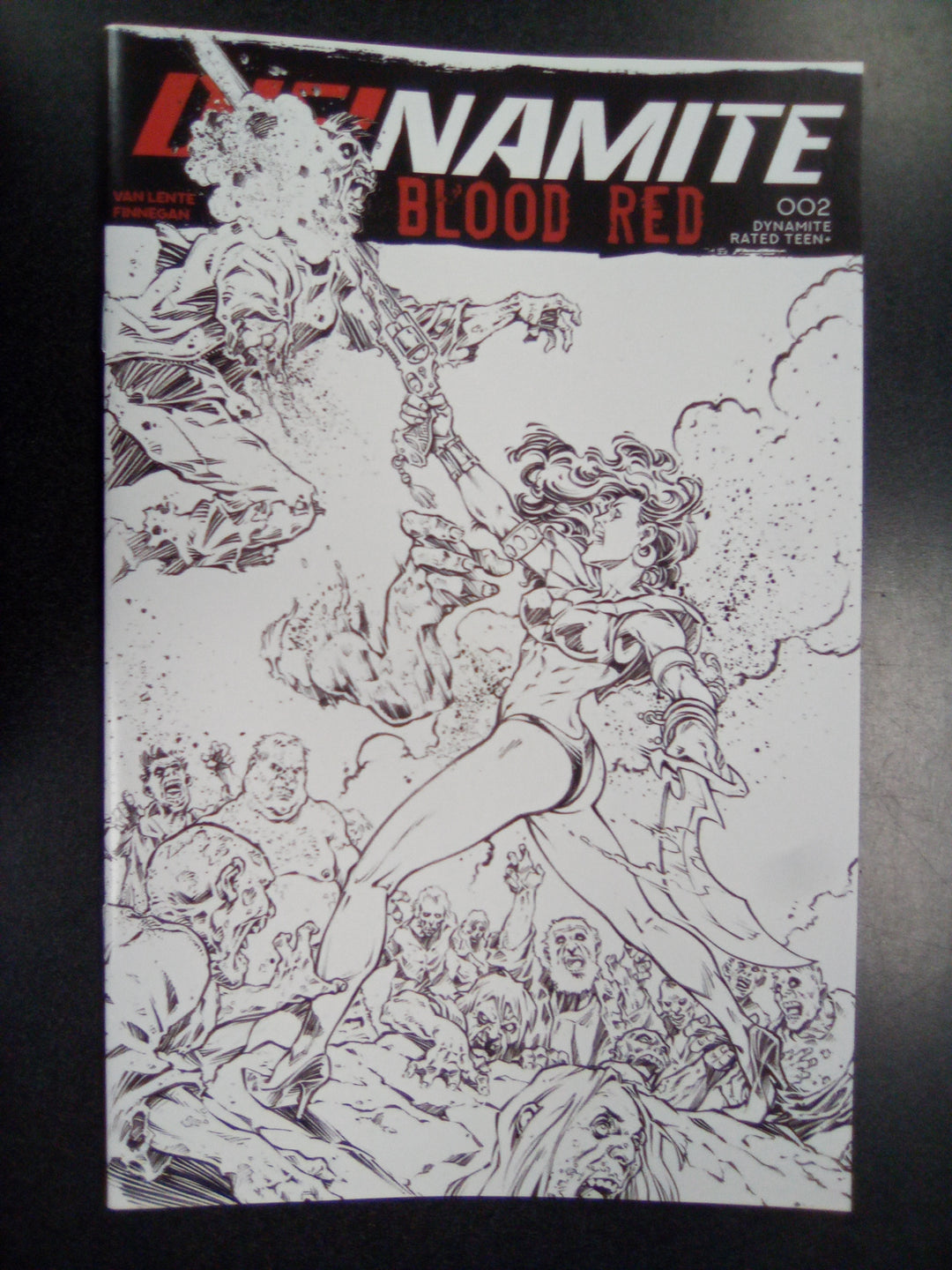 Dienamite Blood Red #2 Cover J Inc 1:5 Roberto Meli Line Art Foc Bonus Variant