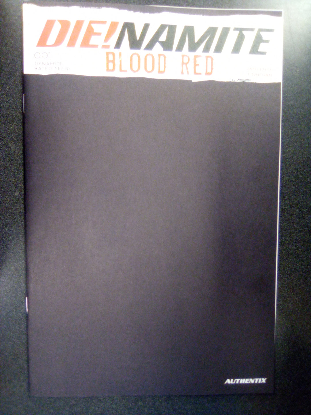 Die!namite Blood Red #1 Blind Bag Black Blank Authentix Cover U