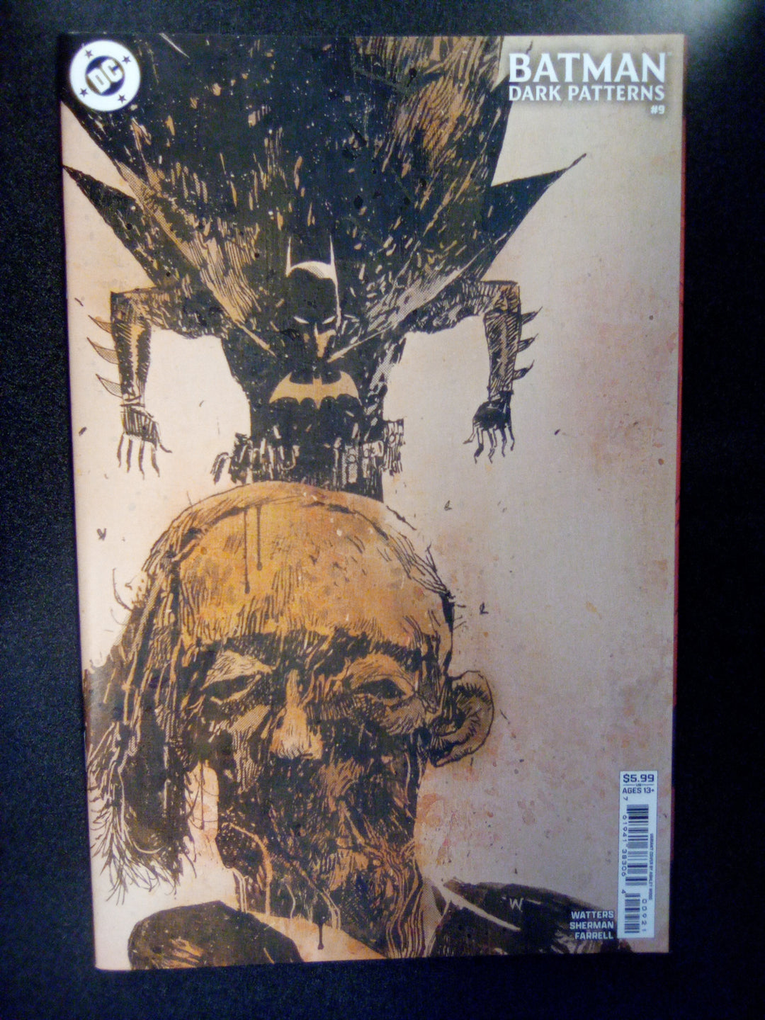 Batman Dark Patterns #9 Cover B Ashley Wood Card Stock Variant
