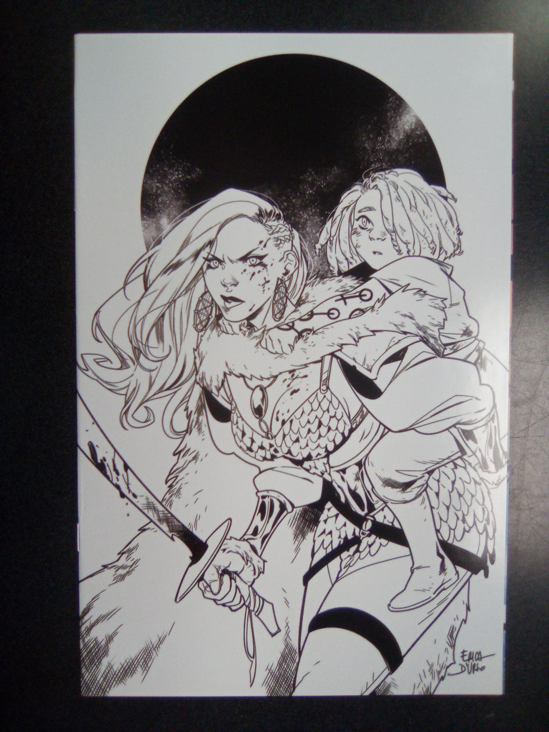 Red Sonja #1 (2021) Cover T 1:11 Foc Variant Durso B&W Virgin