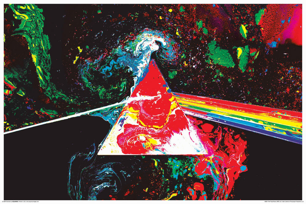 Pink Floyd - Prism Art (Non-Flocked Blacklight)