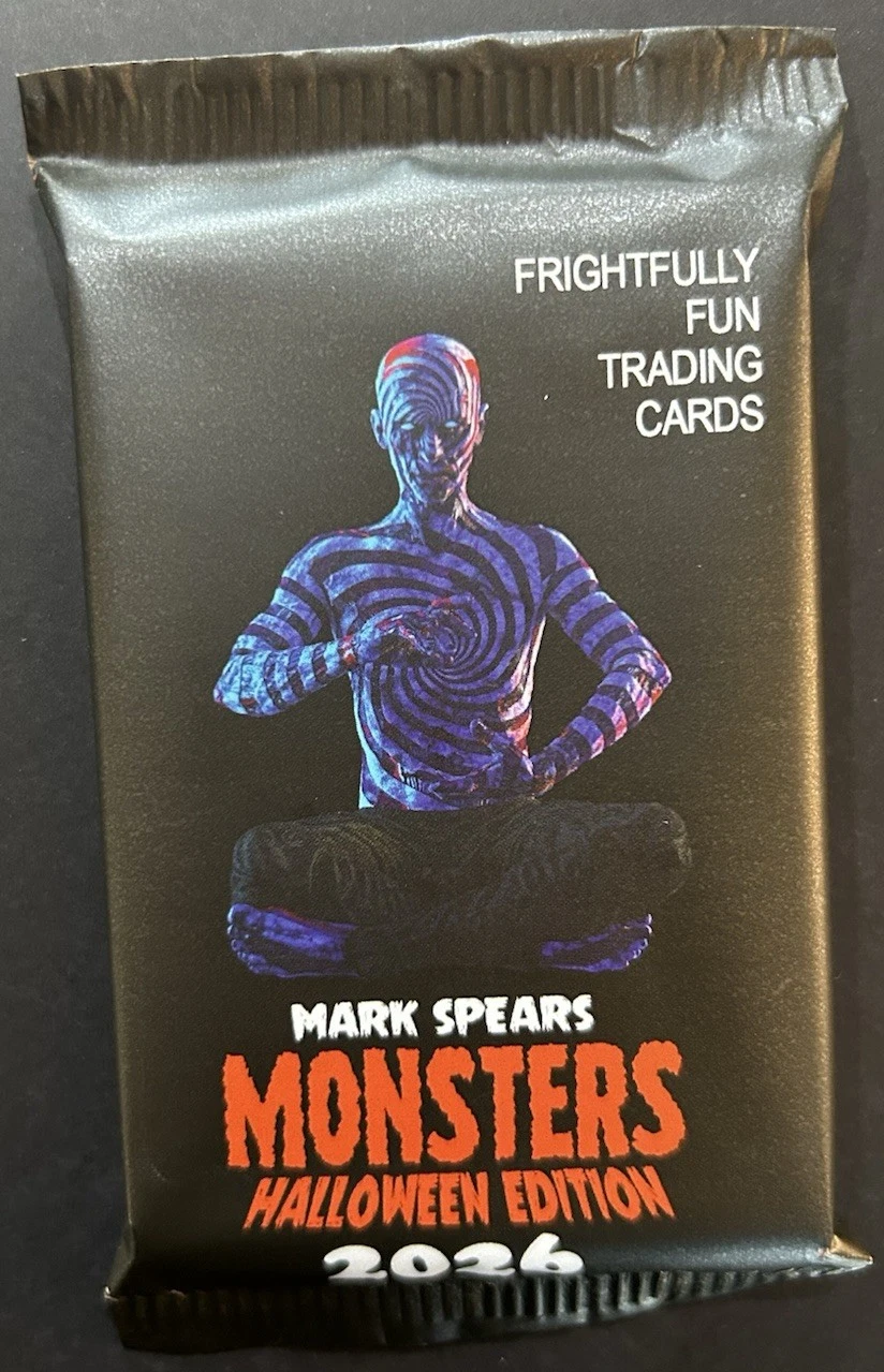 Mark Spears Monsters Kickstarter 2026 Halloween Trading Card Booster Pack