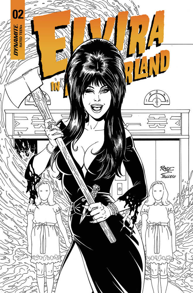 Elvira In Horrorland #2 Cover F 15 Copy Variant Edition Royle Black & White