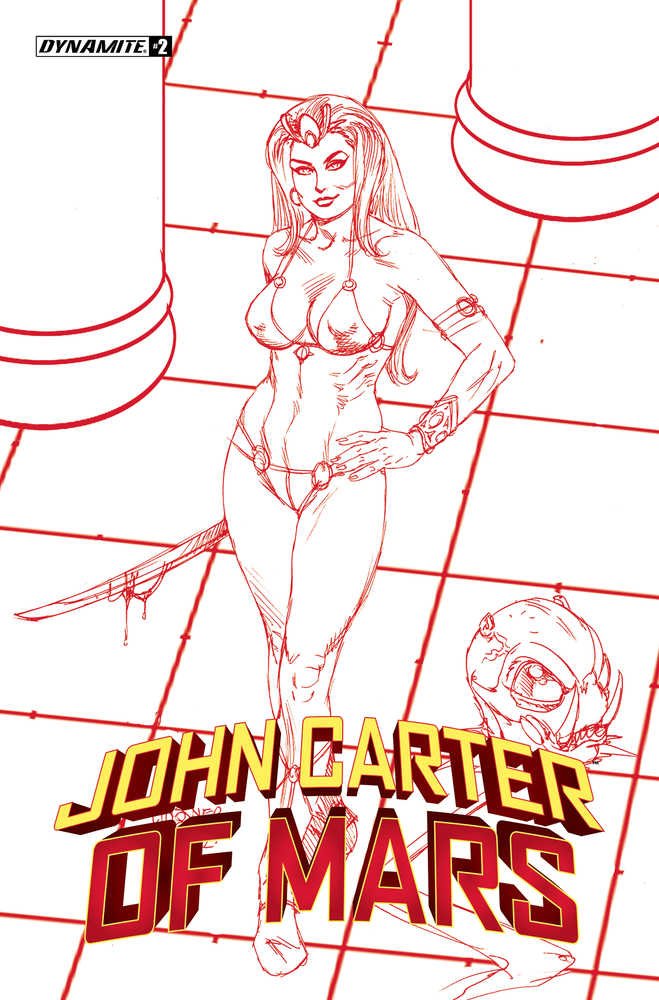 John Carter Of Mars #2 Cover R 15 Copy Foc Variant Edition Linsner Red
