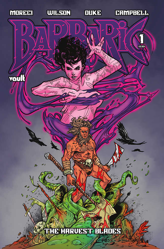 Barbaric Harvest Blades One Shot Cover F Leiz 50 Copy Variant Edition