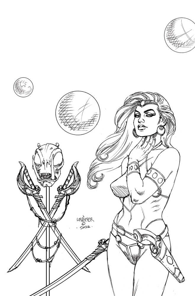 John Carter Of Mars #4 Cover N 10 Copy Foc Variant Edition Linsner Black & White Vi