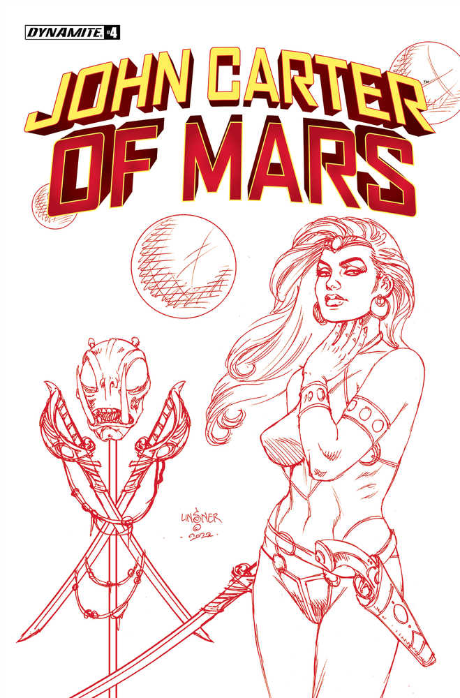 John Carter Of Mars #4 Cover O 15 Copy Foc Variant Edition Linsner Martia
