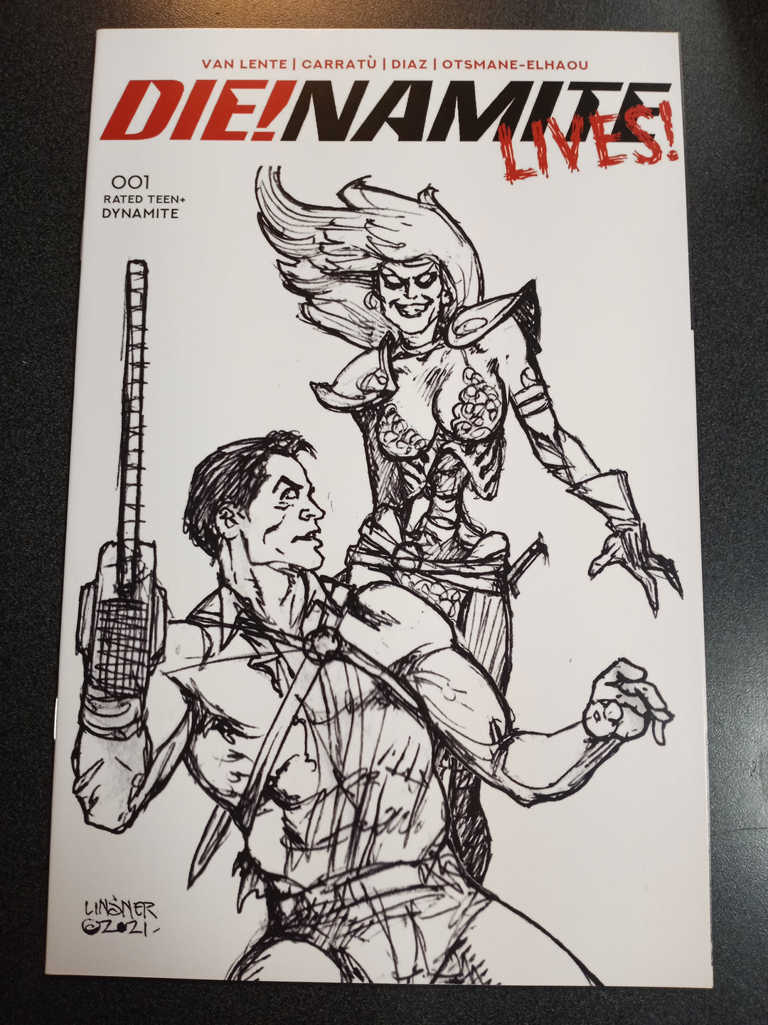 Die!namite Lives #1 1:20 Linsner Pencil Art Variant