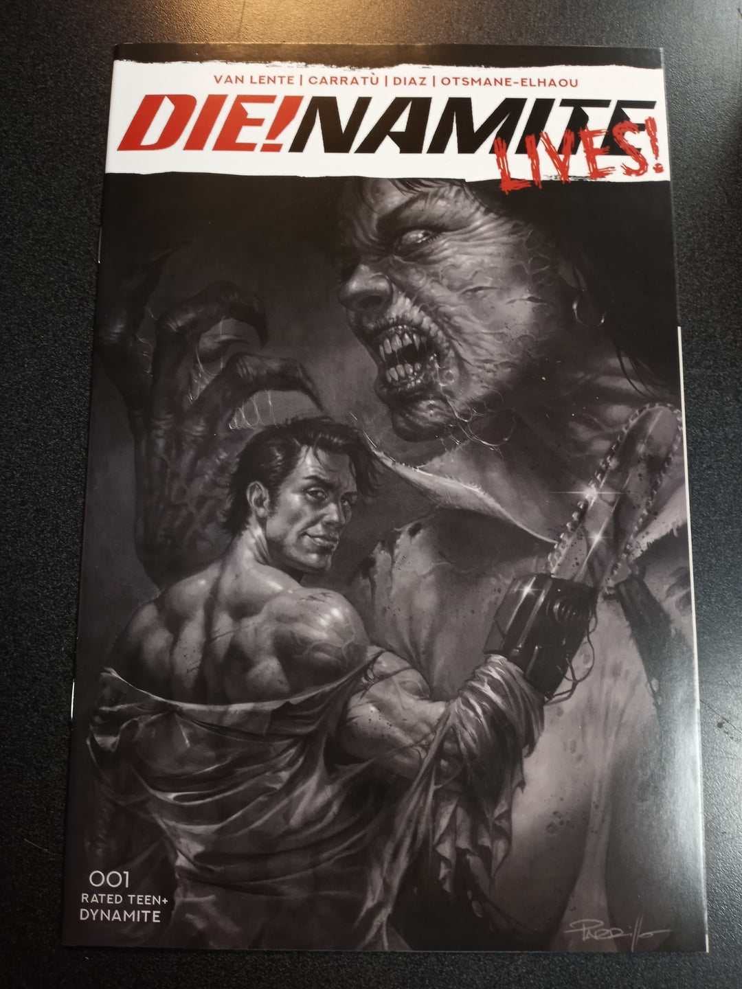 Die!namite Lives #1 1:50 Parillo B&W Variant