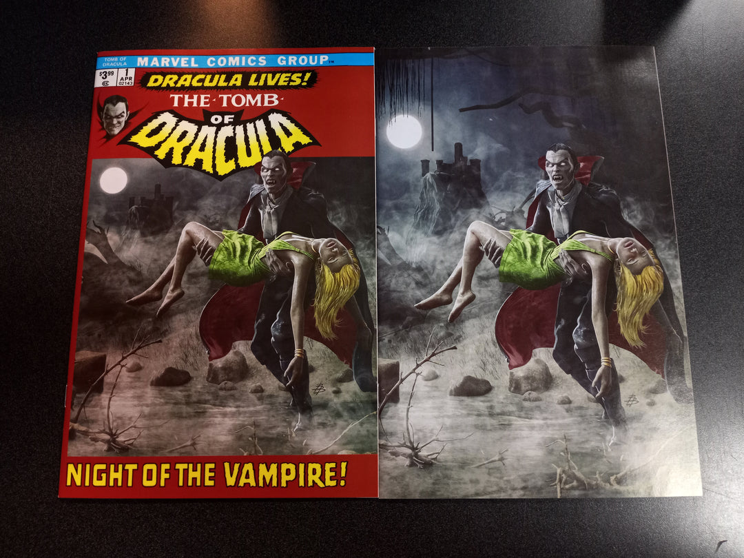 Tomb of Dracula #1 Facsimile Bjorn Barends Trade + Virgin Variant Set