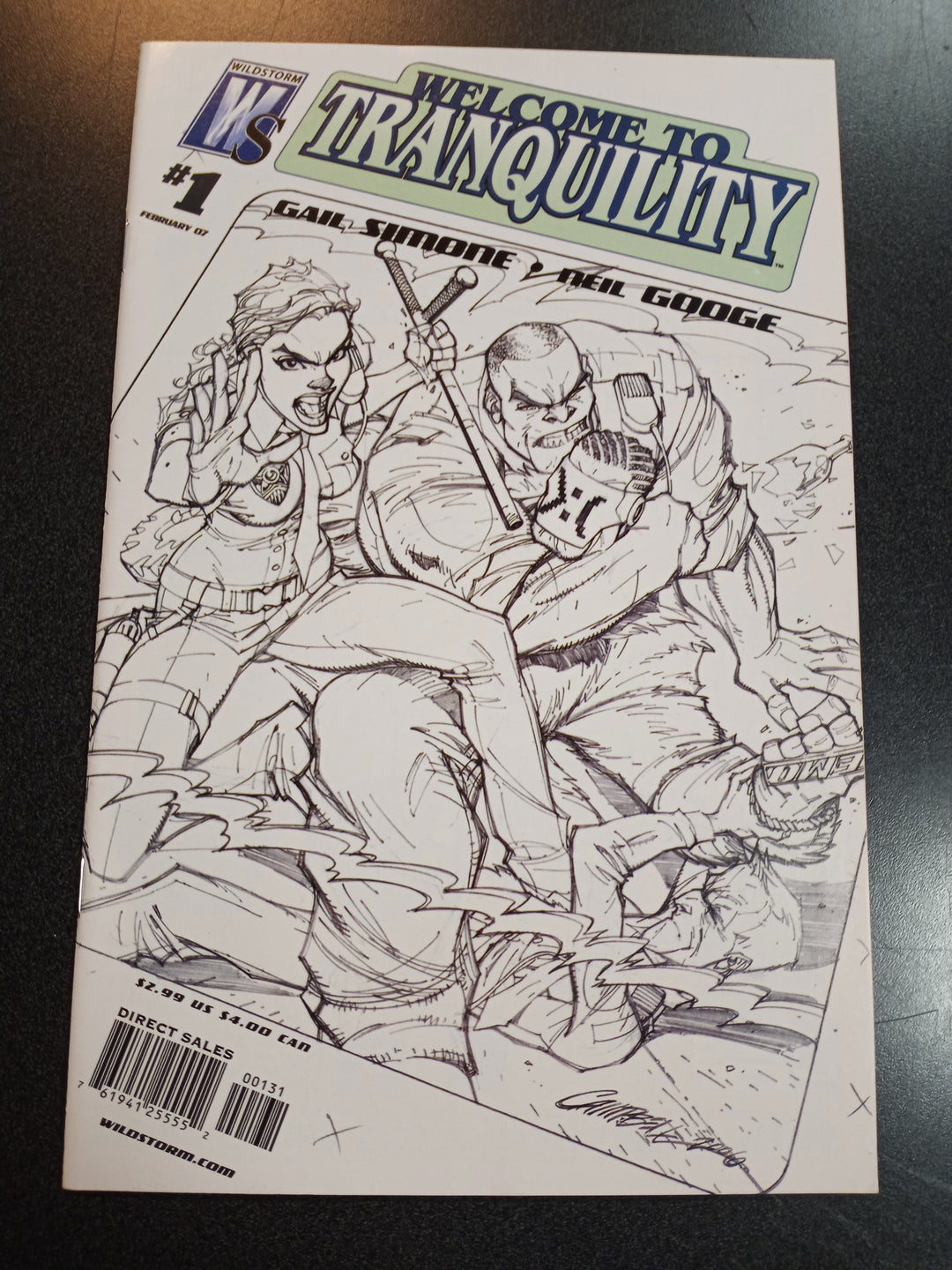 Welcome To Tranquility #1 1:50 Campbell Sketch Variant