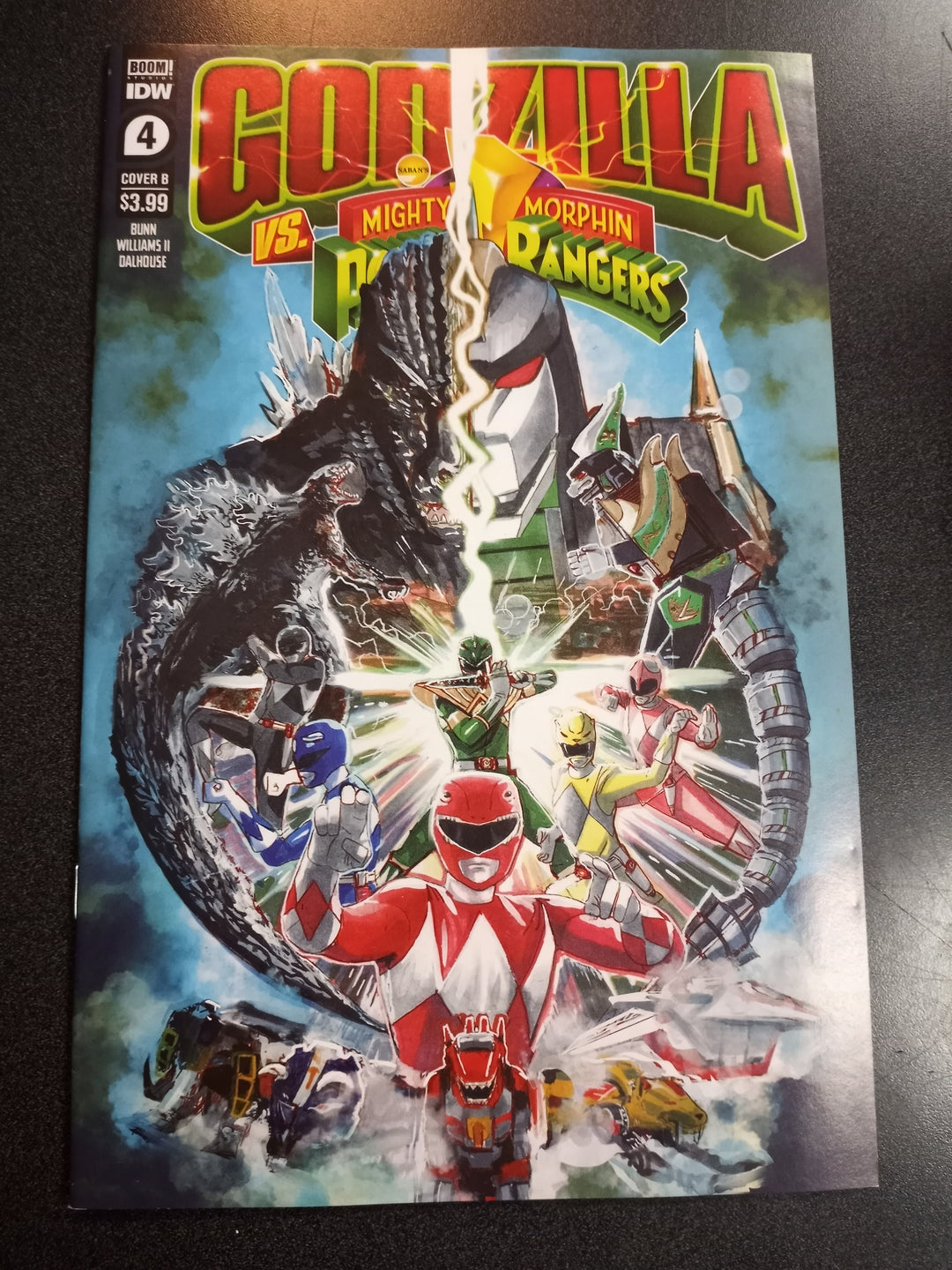 Godzilla vs Mmpr #4 (Of 5) Cover B Draper-Ivey