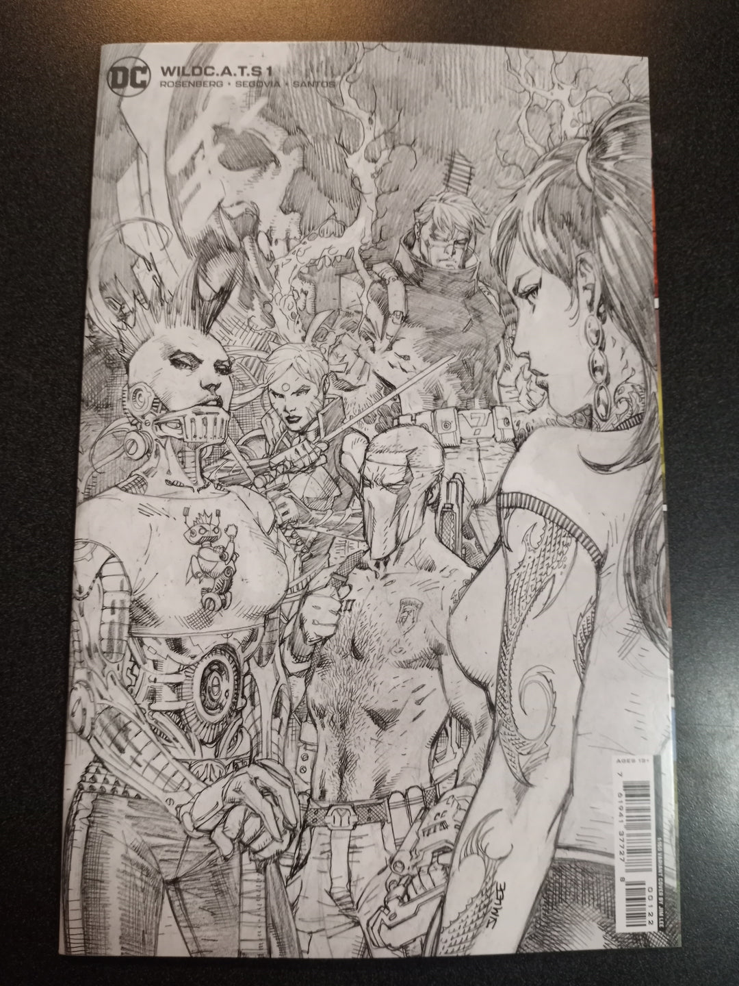 Wildcats #1 Cover I Inc 1:150 Jim Lee Pencil Card Stock Variant