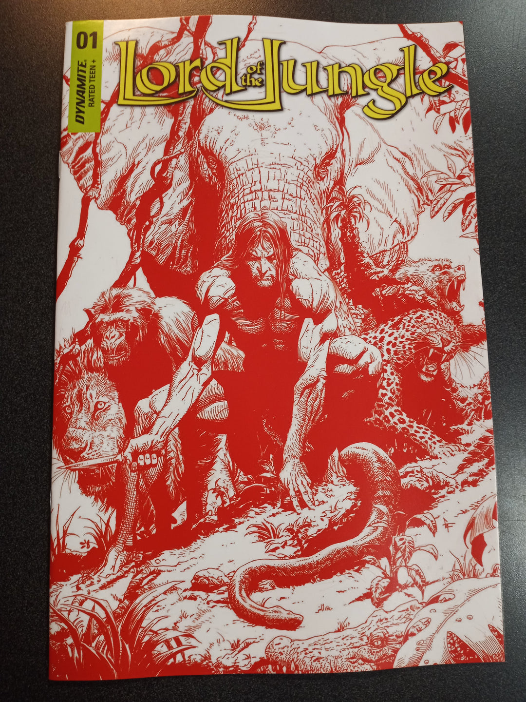 Lord Of The Jungle #1 Cover Y 10 Copy Foc Gary Frank Blood Red