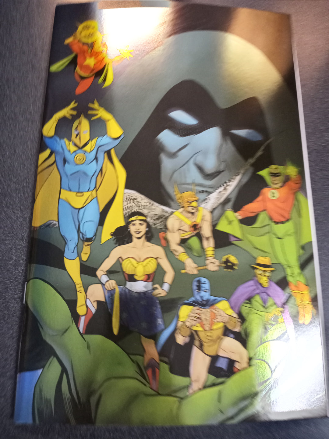 Justice Society Of America #1 Cover E 1 in 50 Steve Lieber Foil Card Stock Variant