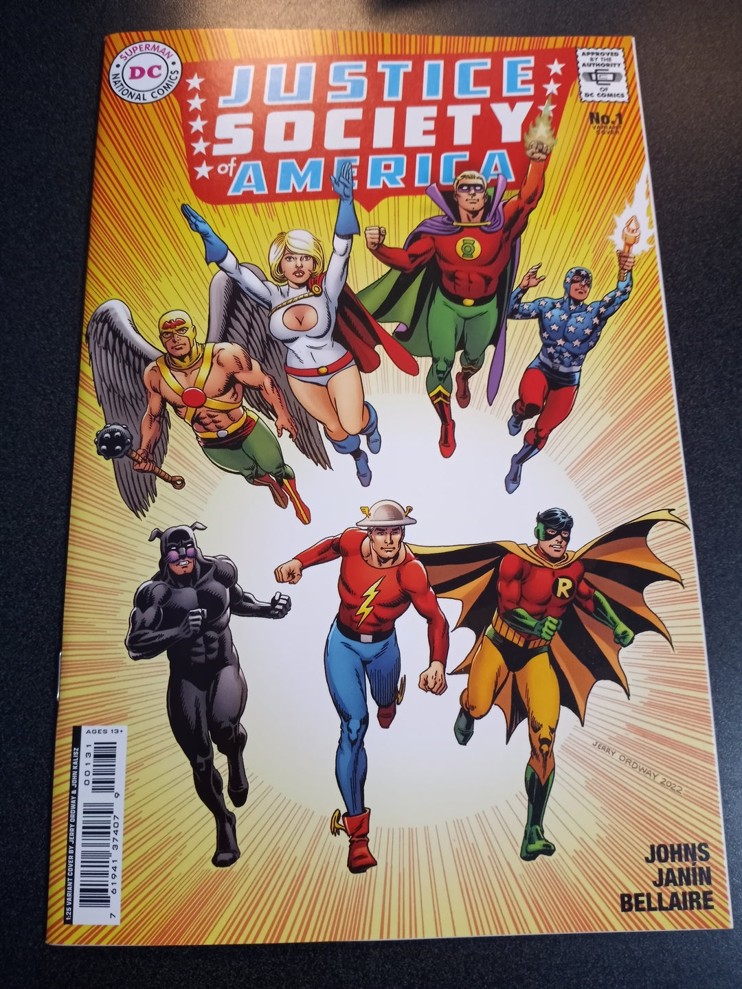 Justice Society Of America #1 Cover D 1 in 25 Jerry Ordway Card Stock Variant