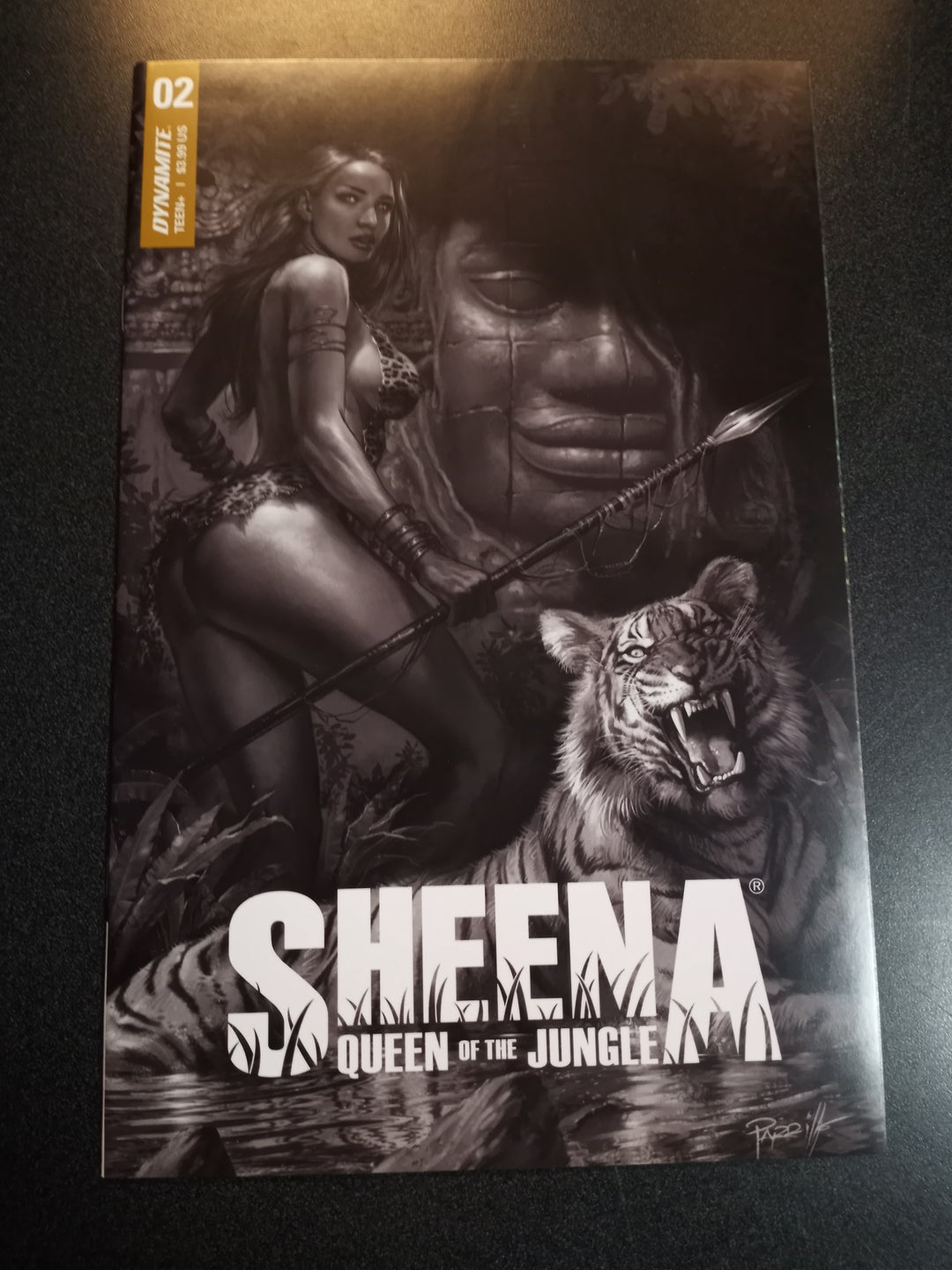 Sheena Queen Jungle #2 Cover H 1:25 Variant Parrillo B&W