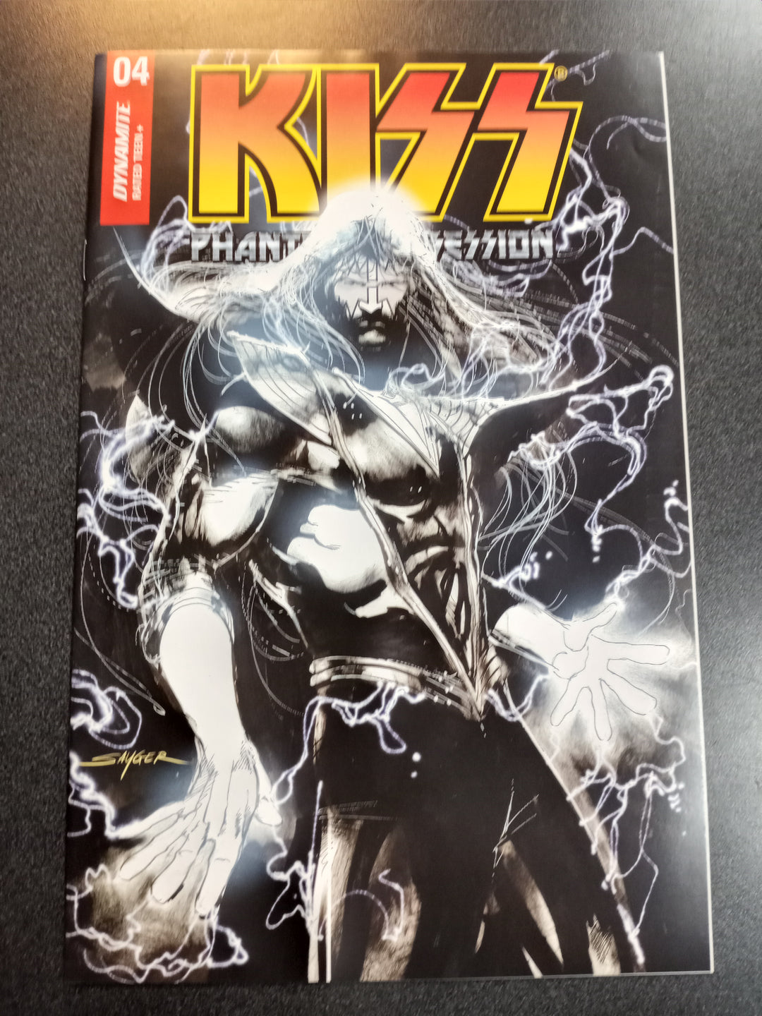 Kiss Phantom Obsession #4 1:20 Sayger B&W Variant