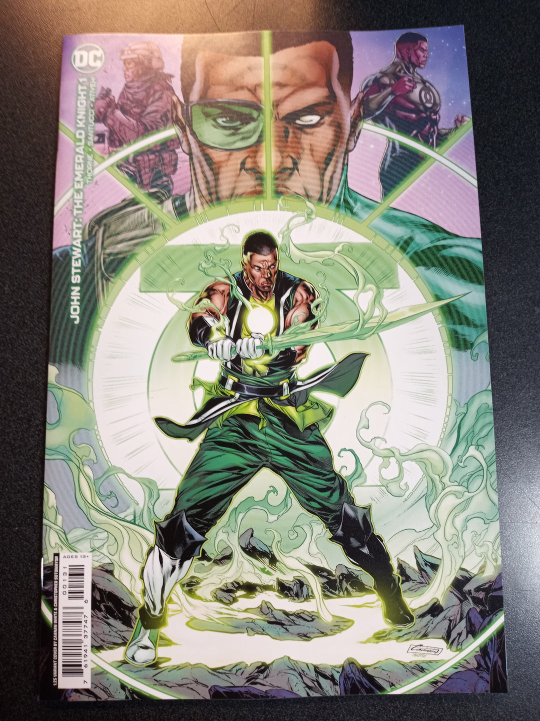 John Stewart The Emerald Knight #1 (One Shot) Cover C 1 in 25 Caanan White Card Stock Variant