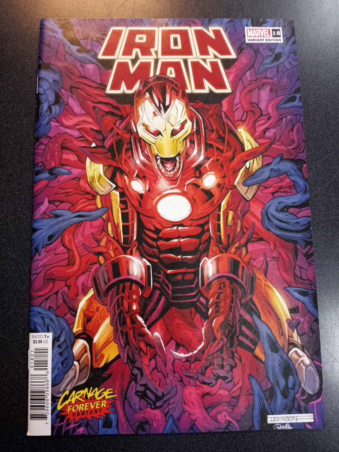 Iron Man #18 Jeff Johnson Carnage Forever Variant