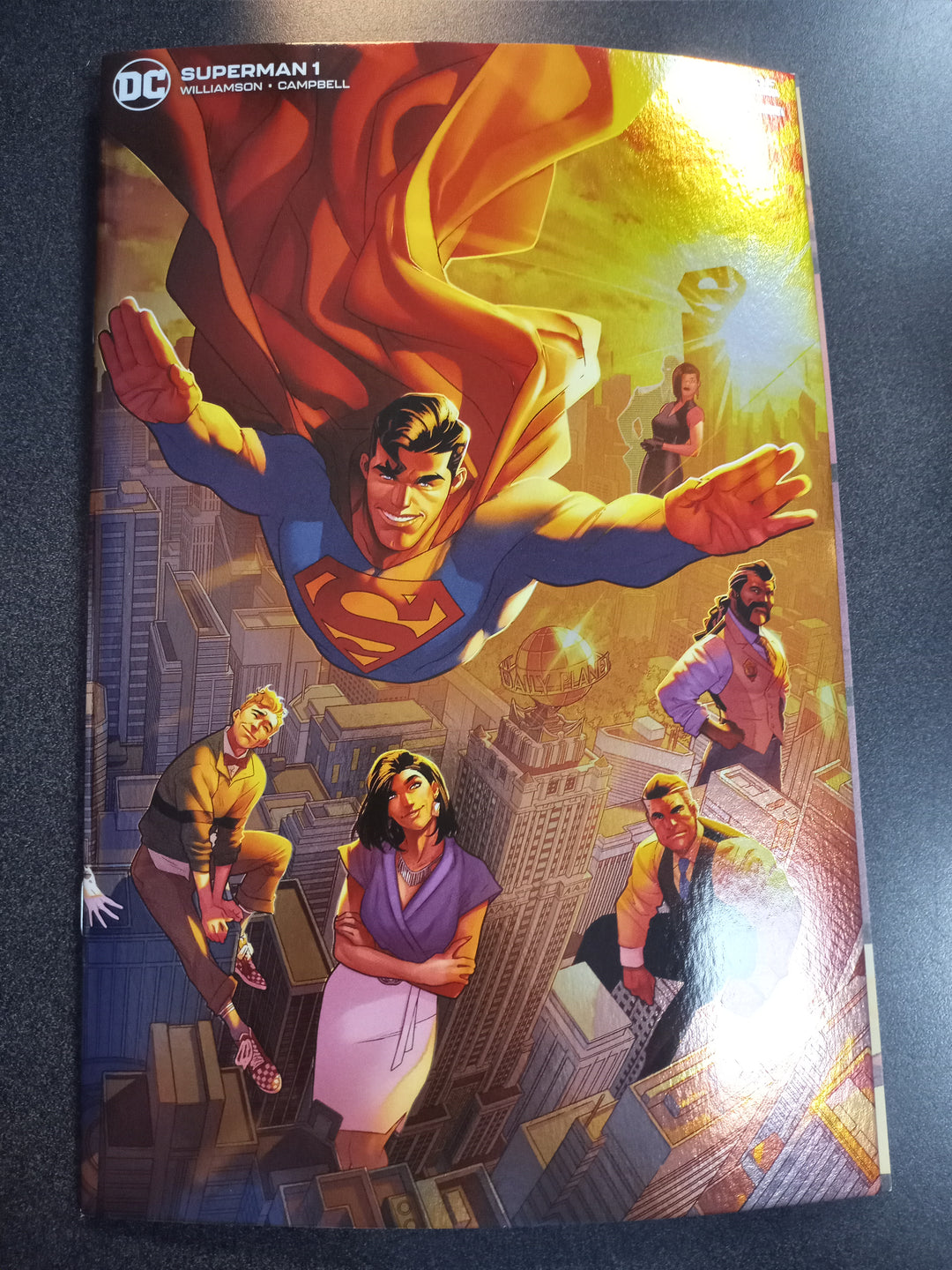 Superman #1 Cover P 1 in 100 Jamal Campbell Foil Card Stock Variant