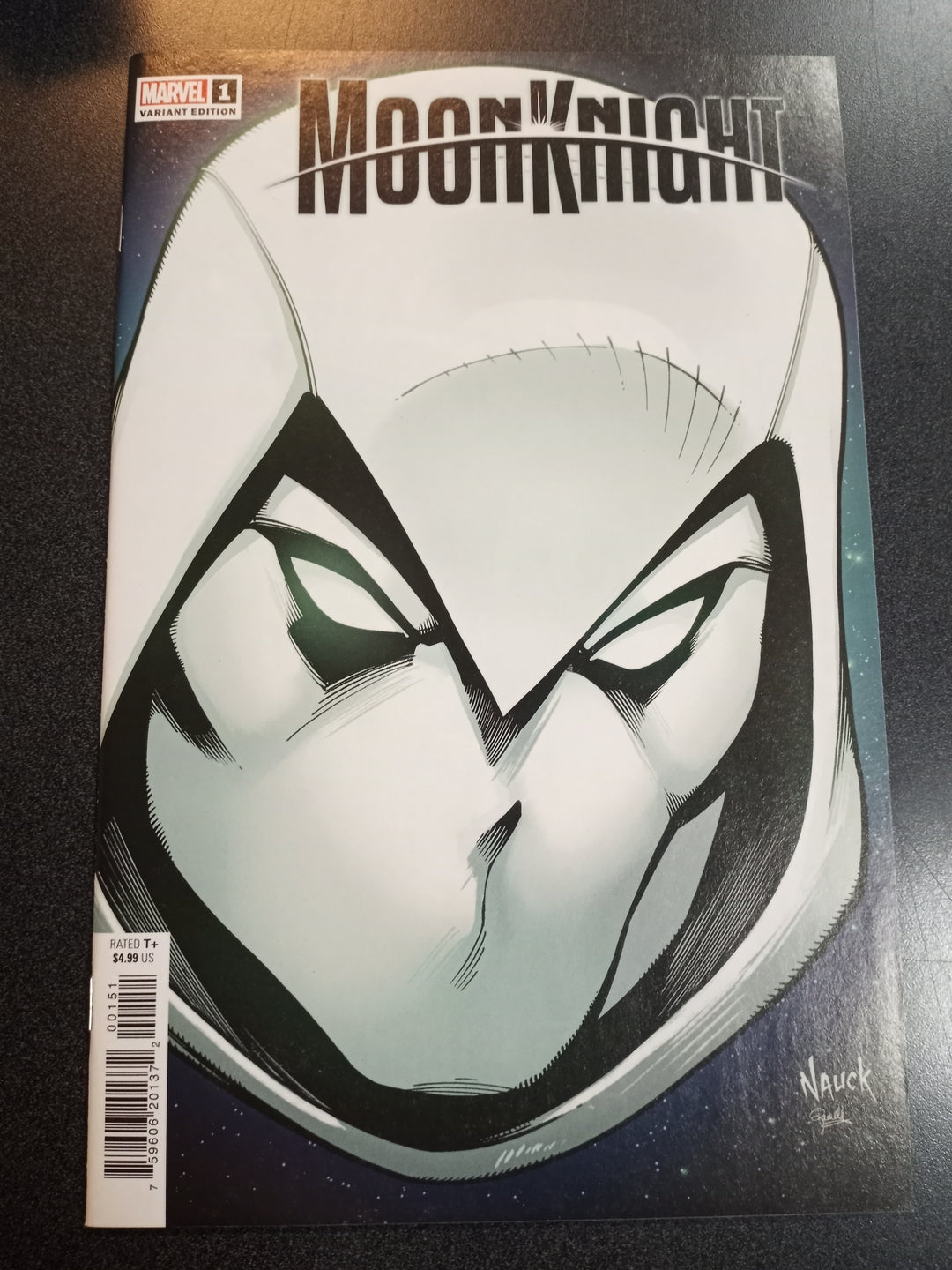 Moon Knight #1 Nauck Headshot Var