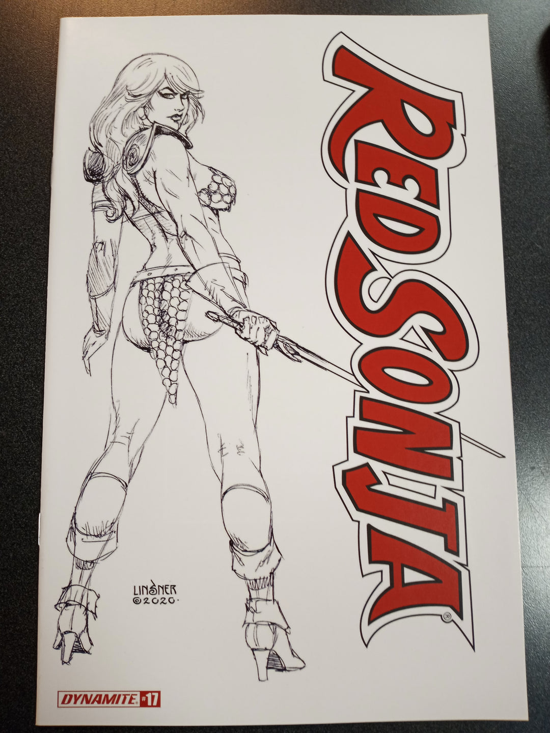 Red Sonja #17 1:20 Linsner B&W Variant