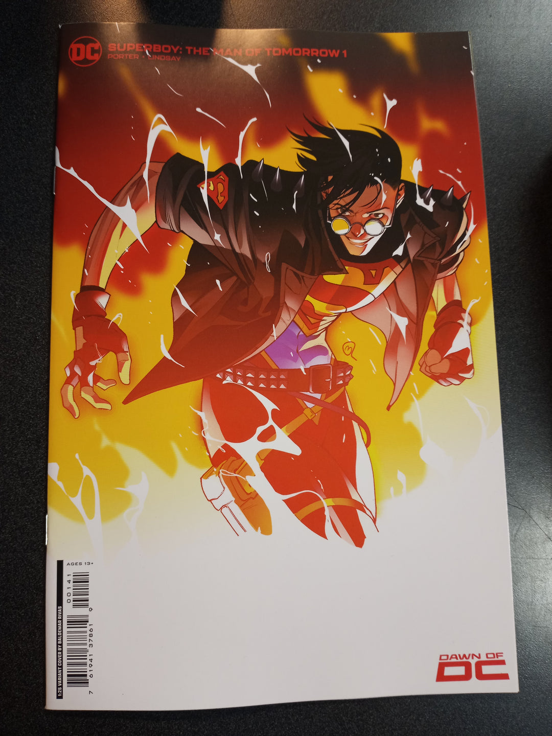 Superboy The Man Of Tomorrow #1 (Of 6) Cover E 1 in 25 Baldemar Rivas Card Stock Variant