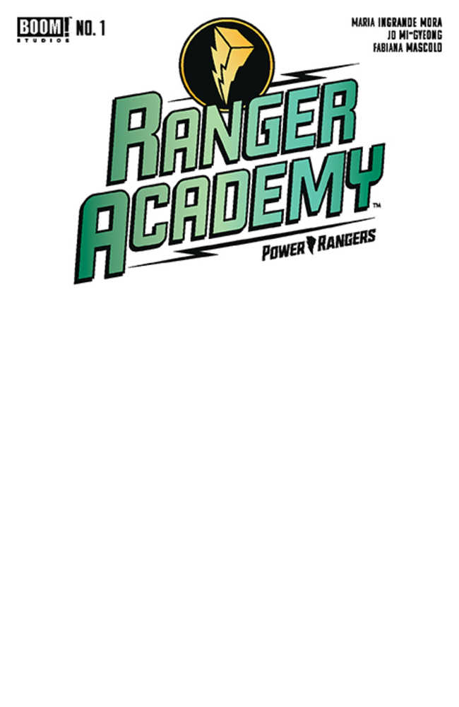 Ranger Academy #1 Cover C Blank Sketch Variant