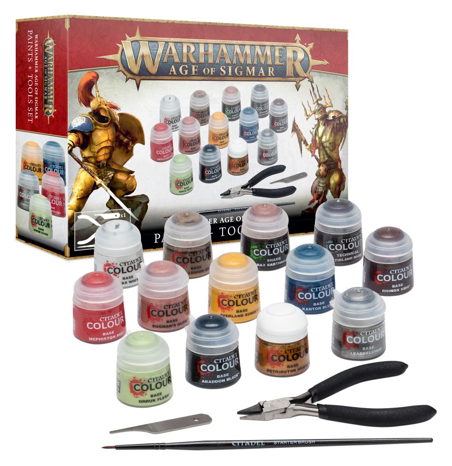 Age of Sigmar Paints + Tools