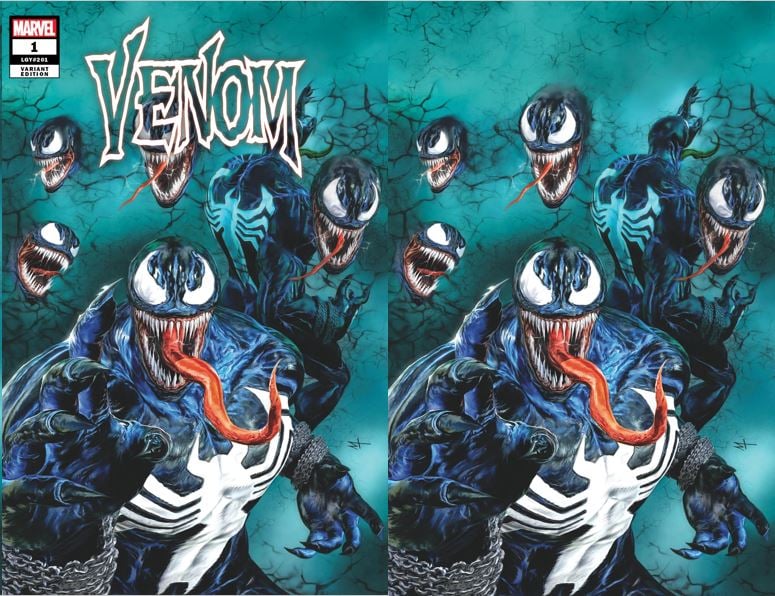 Venom #1 Marco Turini Trade Dress + Virgin Art Variant Set