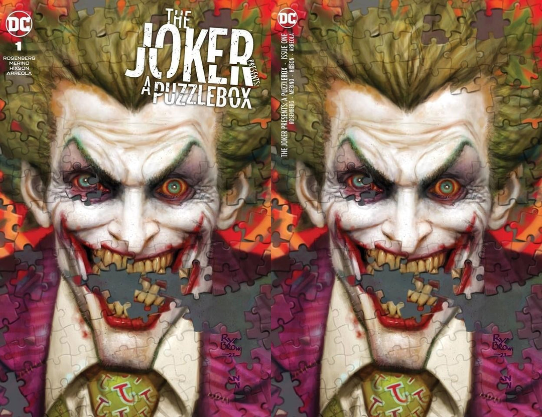 Joker Presents A Puzzlebox #1 Ryan Brown Cover A + B Variant Set