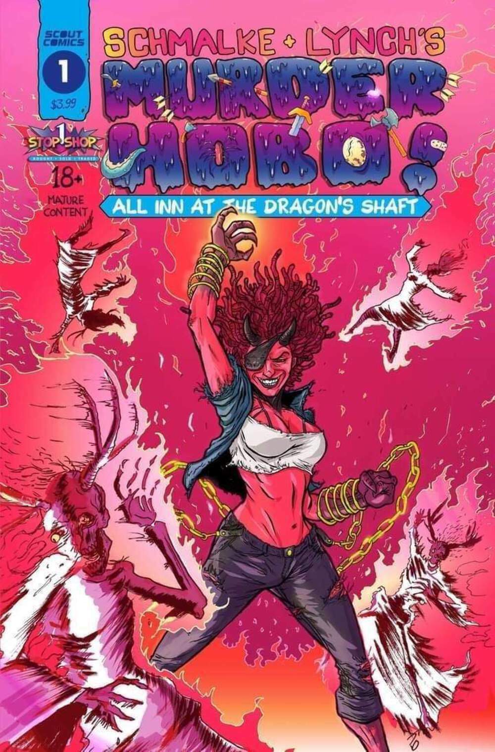 Murder Hobo All In At The Dragon's Shaft #1 Steve Mardo Variant