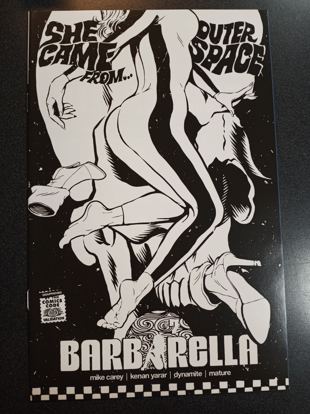 Barbarella #7 Cover F 1:10 Billy B&W Variant