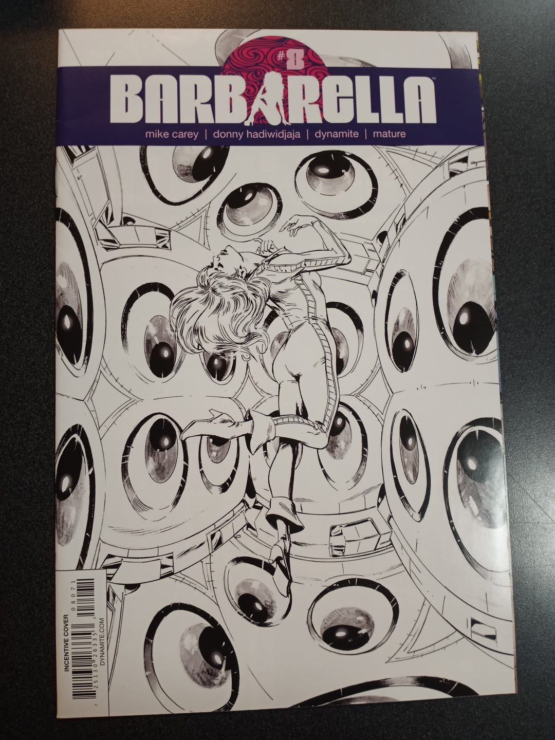 Barbarella #8 Cover G 1:20 Guice B&W Variant