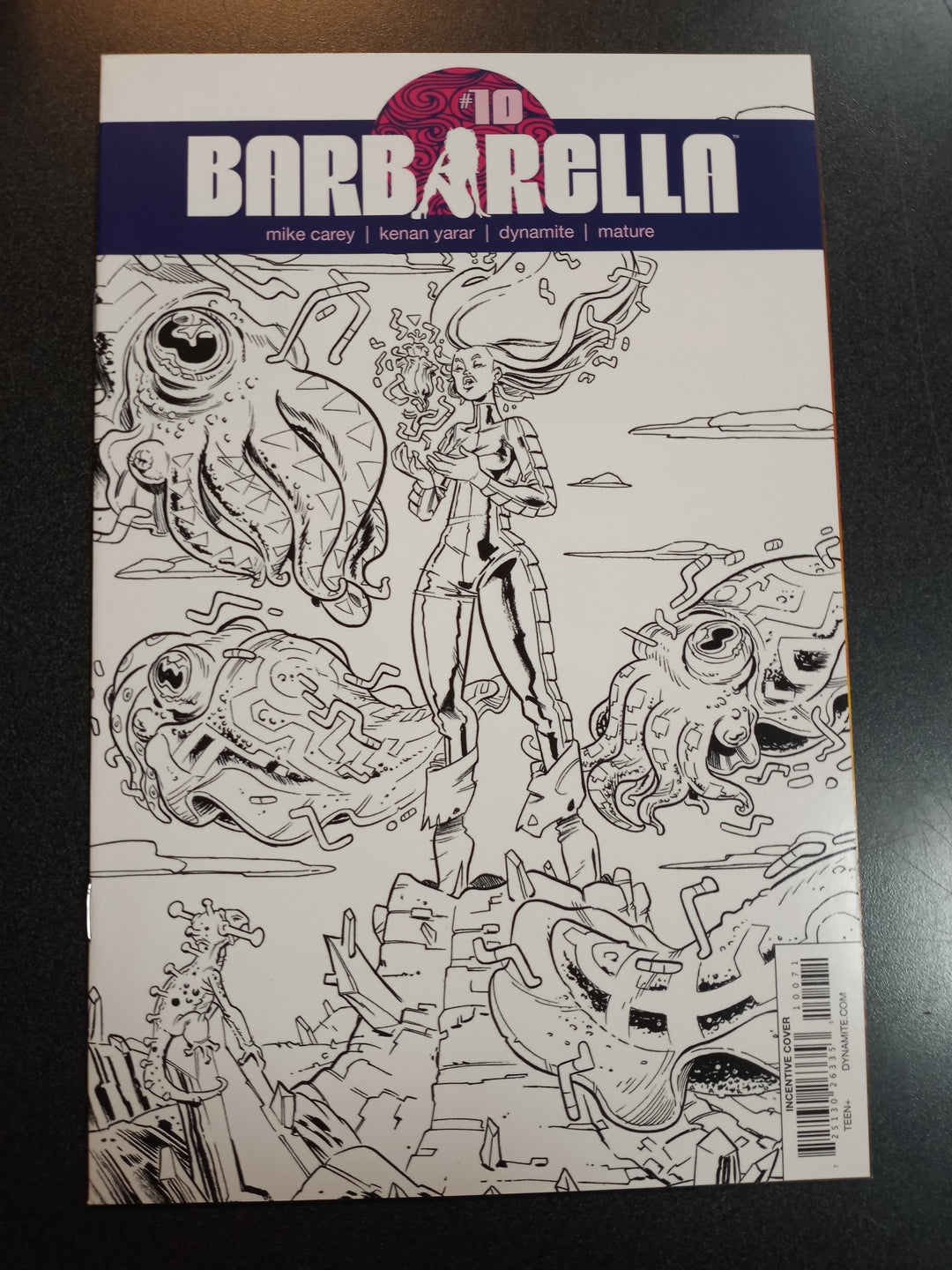 Barbarella #10 1:20 Conley B&W Variant