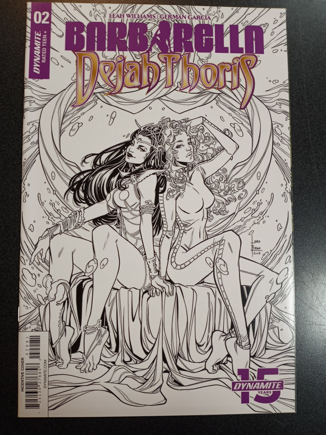 Barbarella Dejah Thoris #2 1:30 Braga B&W Variant