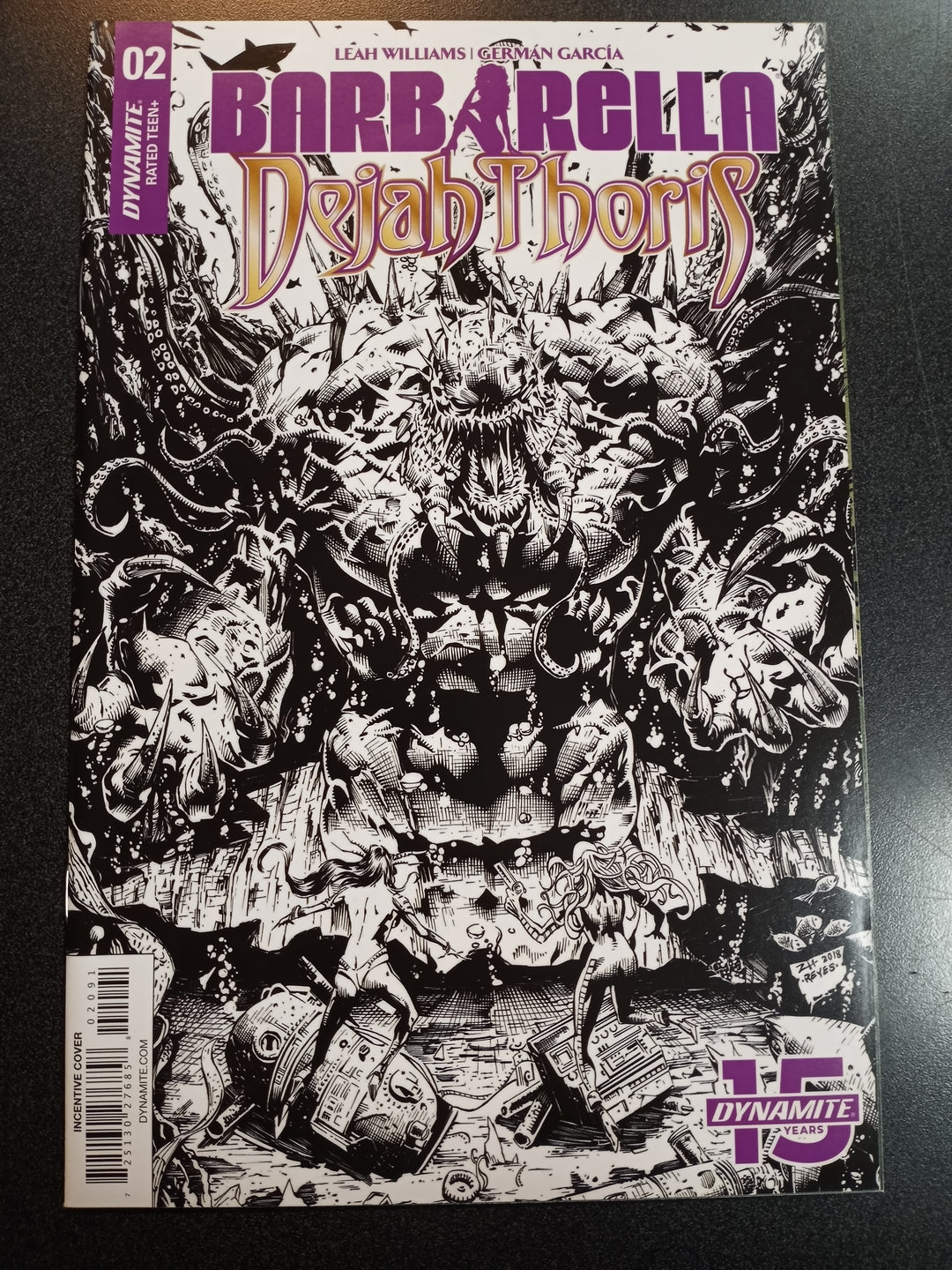 Barbarella Dejah Thoris #2 1:40 Hsieh B&W Variant