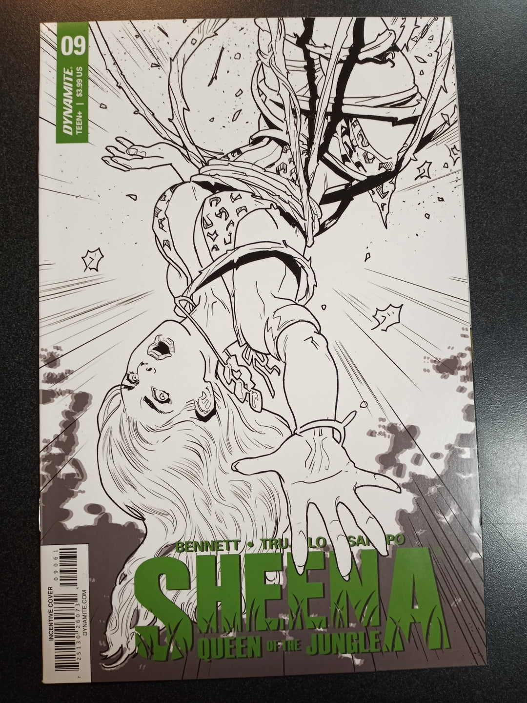 Sheena #9 Cover F 1:20 Galindo B&W Variant