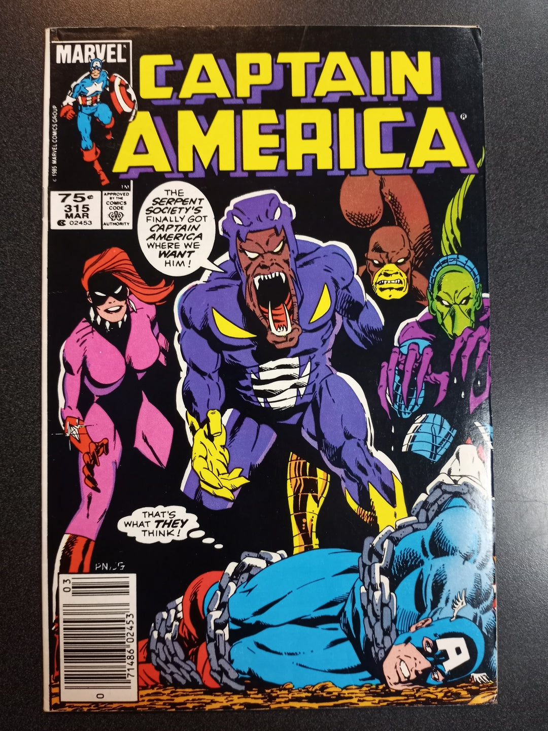 Captain America #315 (Newsstand) VF/NM